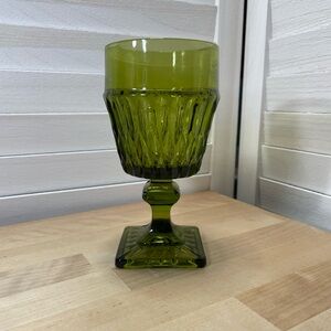 Indiana Glass Green Goblet